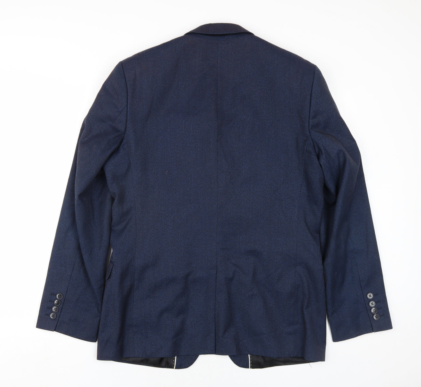 Red Herring Mens Blue Polyester Jacket Blazer Size 40 Regular