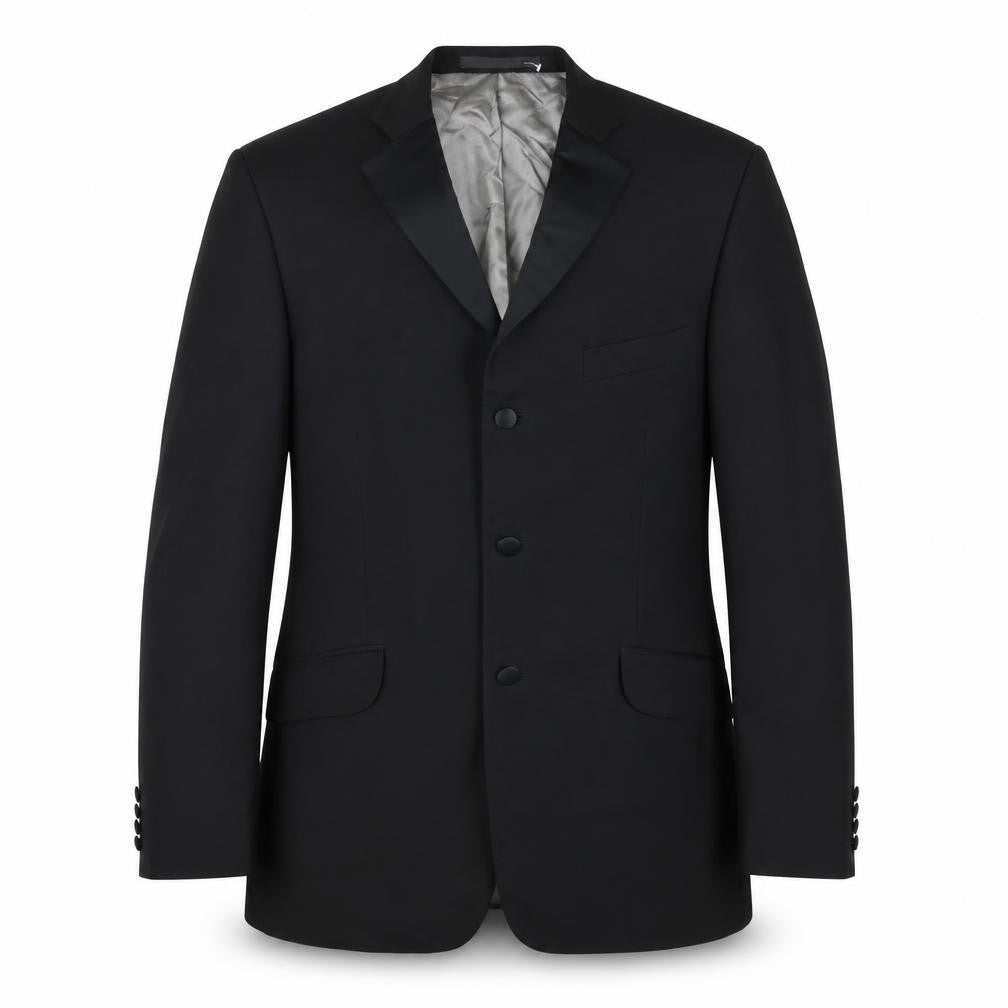Marks & Spencer Mens Black Wool Jacket Blazer Size 42 Regular