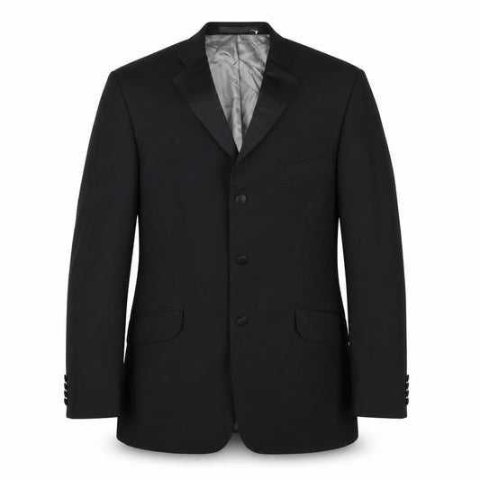 Marks & Spencer Mens Black Wool Jacket Blazer Size 42 Regular