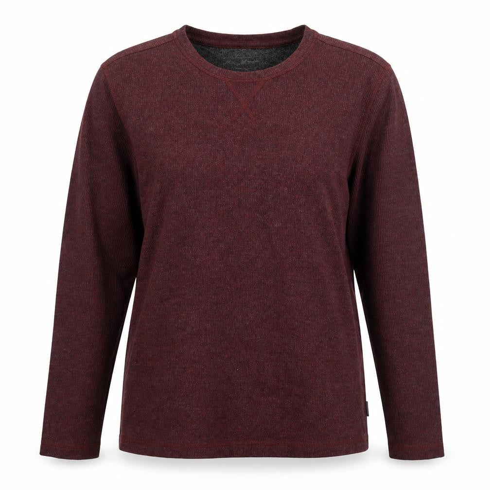 Eddie Bauer Womens Brown Round Neck Polyester Pullover Jumper Size M