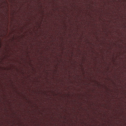 Eddie Bauer Womens Brown Round Neck Polyester Pullover Jumper Size M