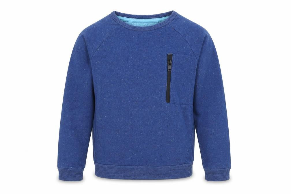 Marks & Spencer Boys Blue Cotton Pullover Sweatshirt Size 3-4 Years Pullover