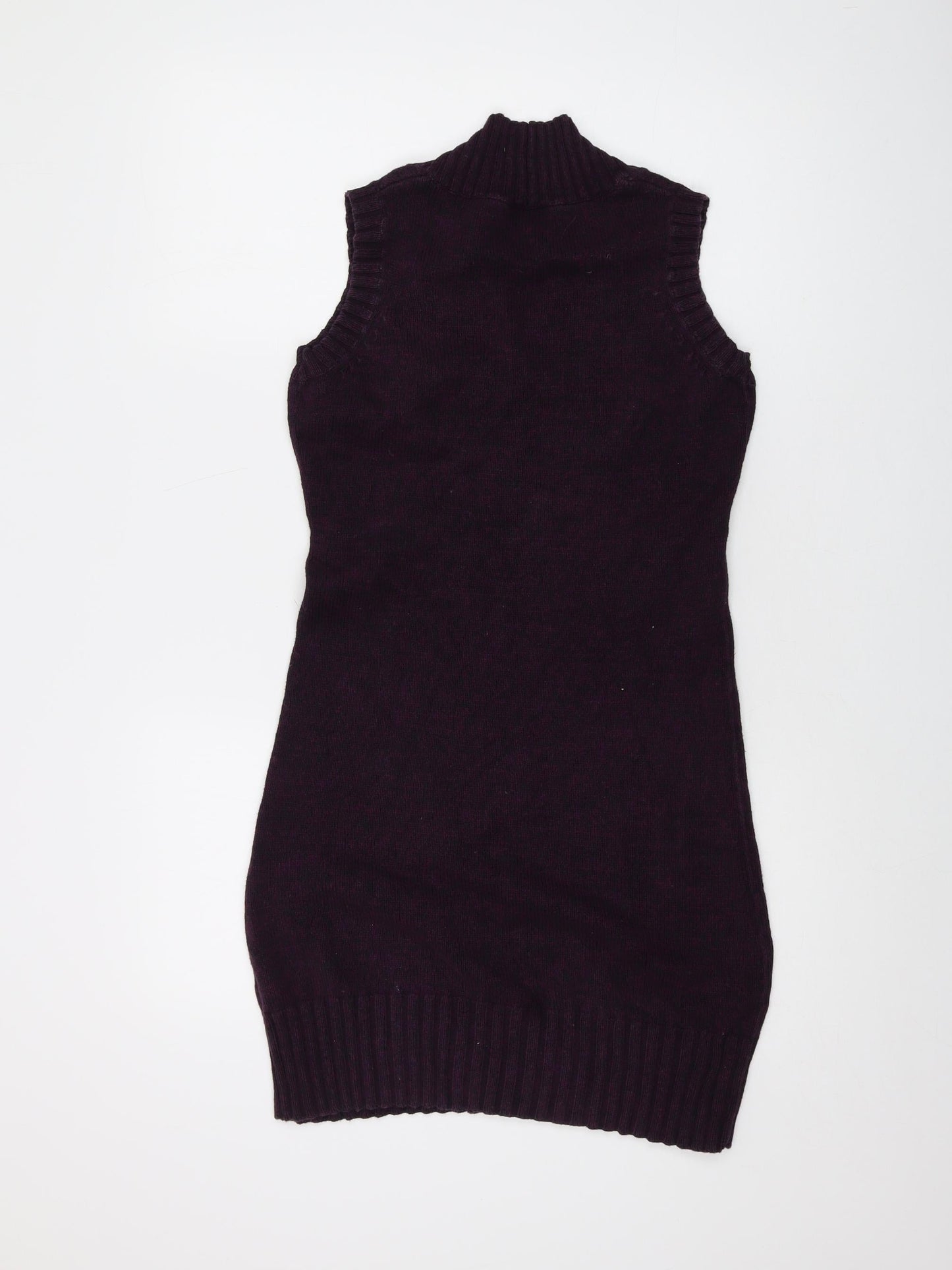Planet Womens Pink V-Neck Cotton Tunic Jumper Size S