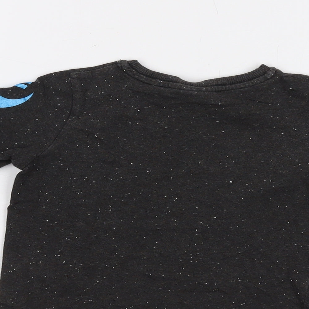 Star Wars Boys Grey Cotton Basic T-Shirt Size 3-4 Years Crew Neck Pullover