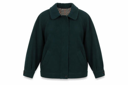 Simone Womens Green Jacket Size 14 Zip