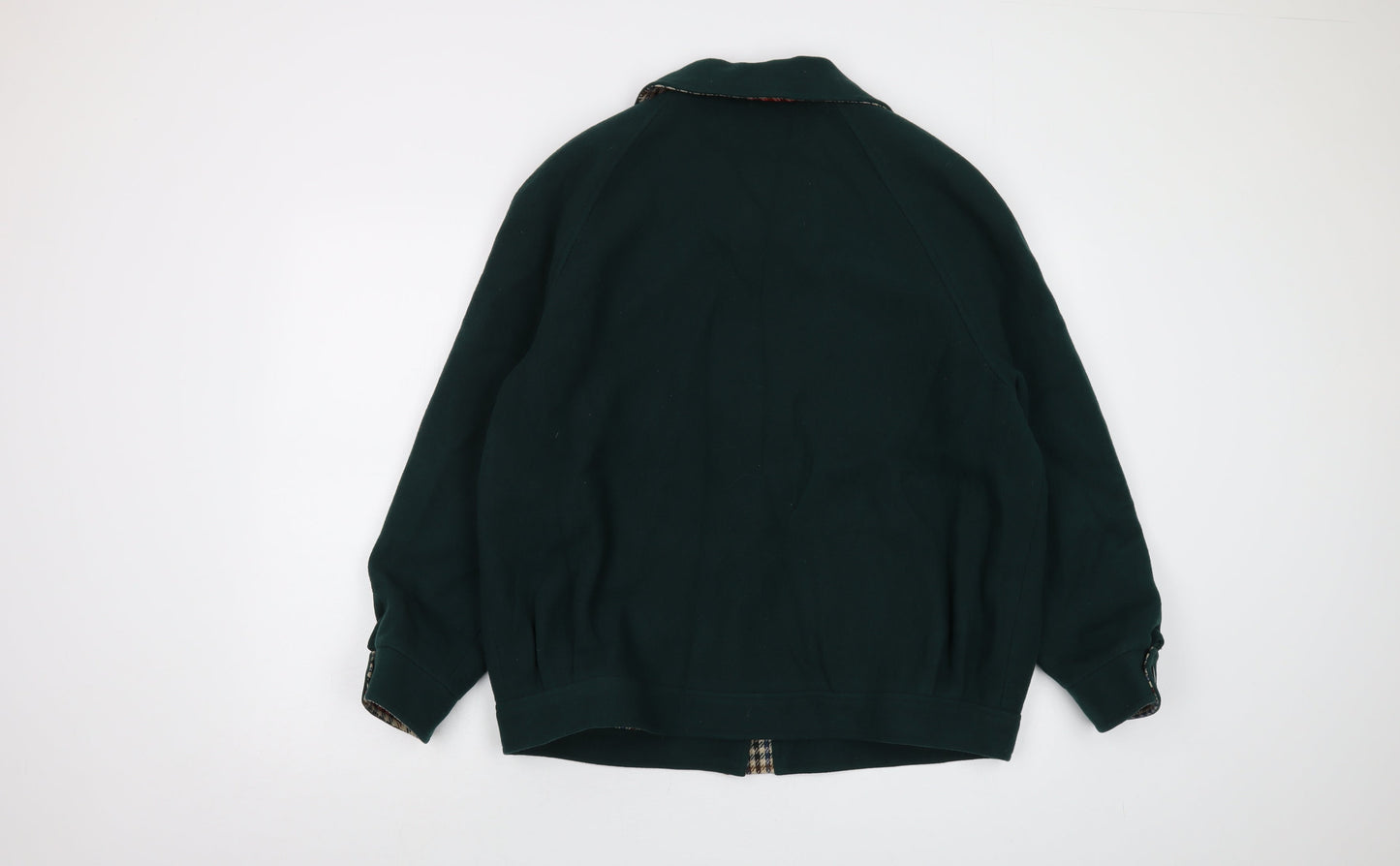 Simone Womens Green Jacket Size 14 Zip