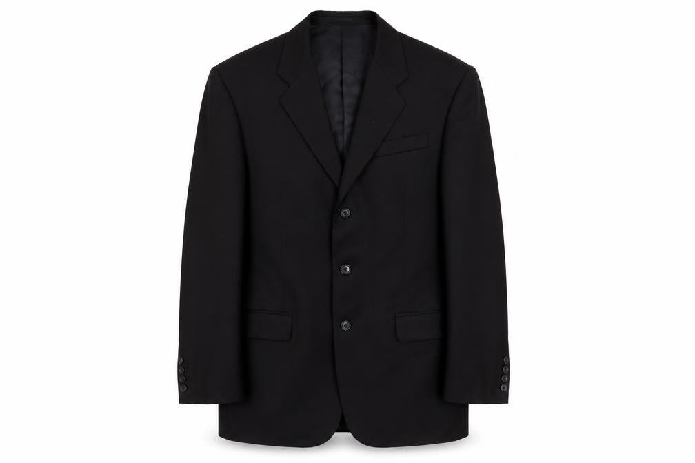 Hugo James Mens Black Polyester Jacket Suit Jacket Size 40 Regular