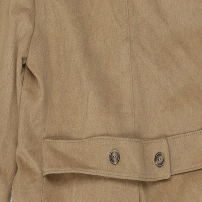 Admara Womens Beige Overcoat Coat Size 12 Button