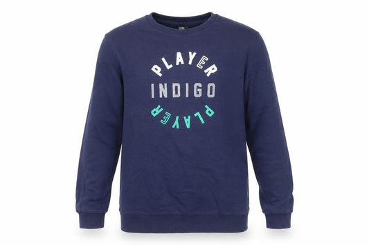 Indigo Girls Blue Cotton Pullover Sweatshirt Size 11-12 Years Pullover