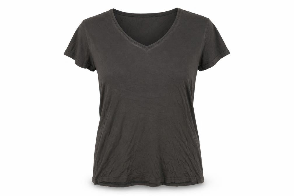 Desray Womens Grey Cotton Basic T-Shirt Size 10 Sweetheart