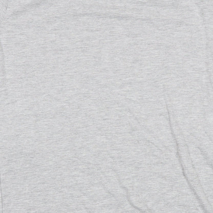 Levi's Boys Grey 100% Cotton Basic T-Shirt Size 12-13 Years Round Neck Pullover - Levi's