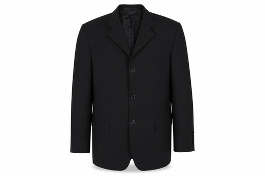 Hugo James Mens Black Polyester Jacket Blazer Size 40 Regular
