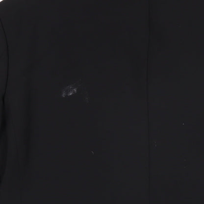 Hugo James Mens Black Polyester Jacket Blazer Size 40 Regular