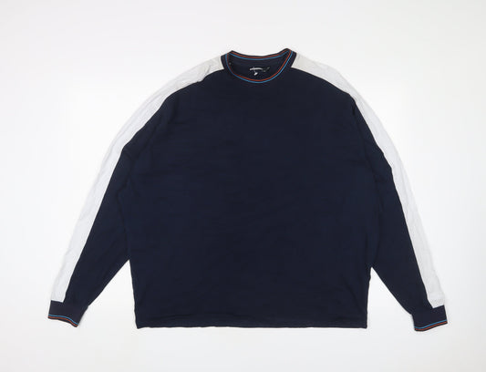ASOS Mens Blue Cotton T-Shirt Size L Crew Neck