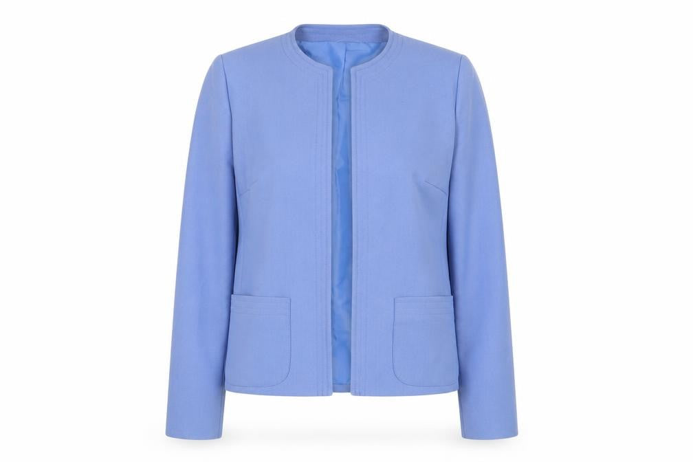 Dereta Womens Blue Jacket Blazer Size 12 - Open