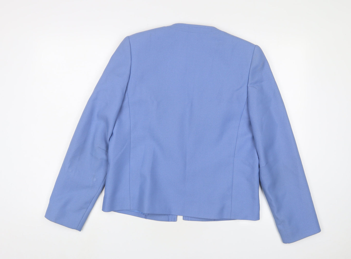 Dereta Womens Blue Jacket Blazer Size 12 - Open