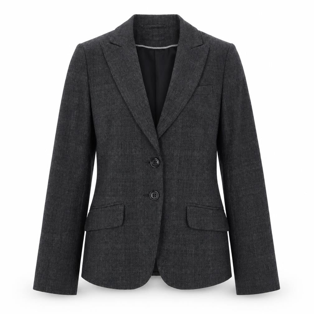 H&M Womens Grey Jacket Blazer Size 6 Button
