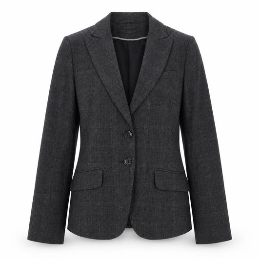 H&M Womens Grey Jacket Blazer Size 6 Button