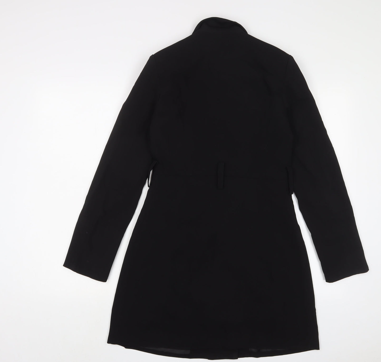 4th Reckless Womens Black Polyester Jacket Dress Size 8 V-Neck Button