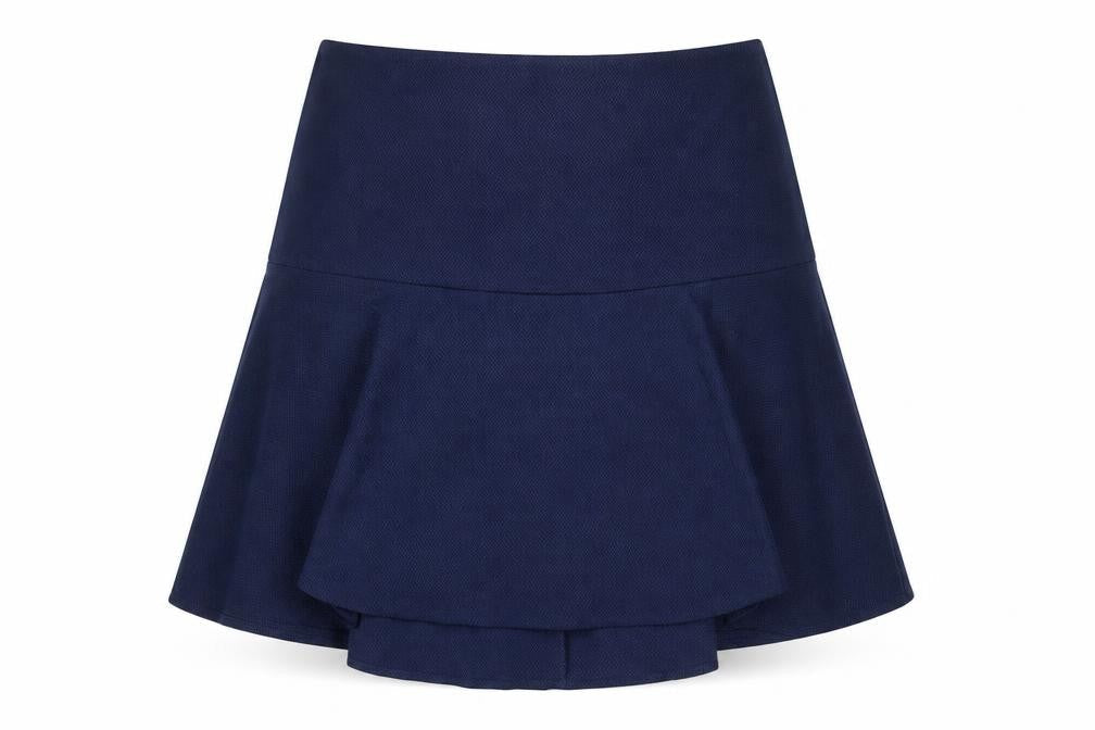 NEXT Womens Blue Polyester A-Line Skirt Size 14 Zip