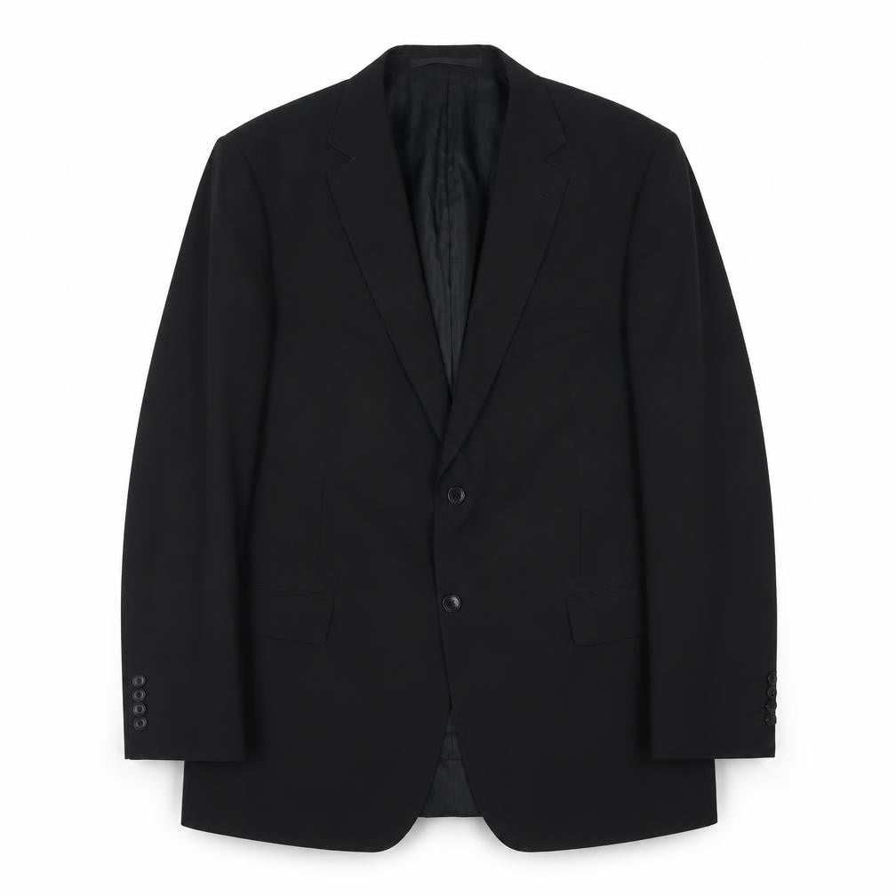 Marks & Spencer Mens Black Polyester Jacket Suit Jacket Size 44 Regular