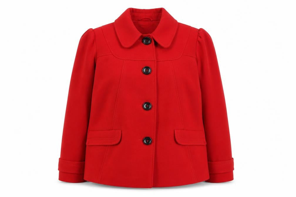 BHS Womens Red Jacket Size 16 Button