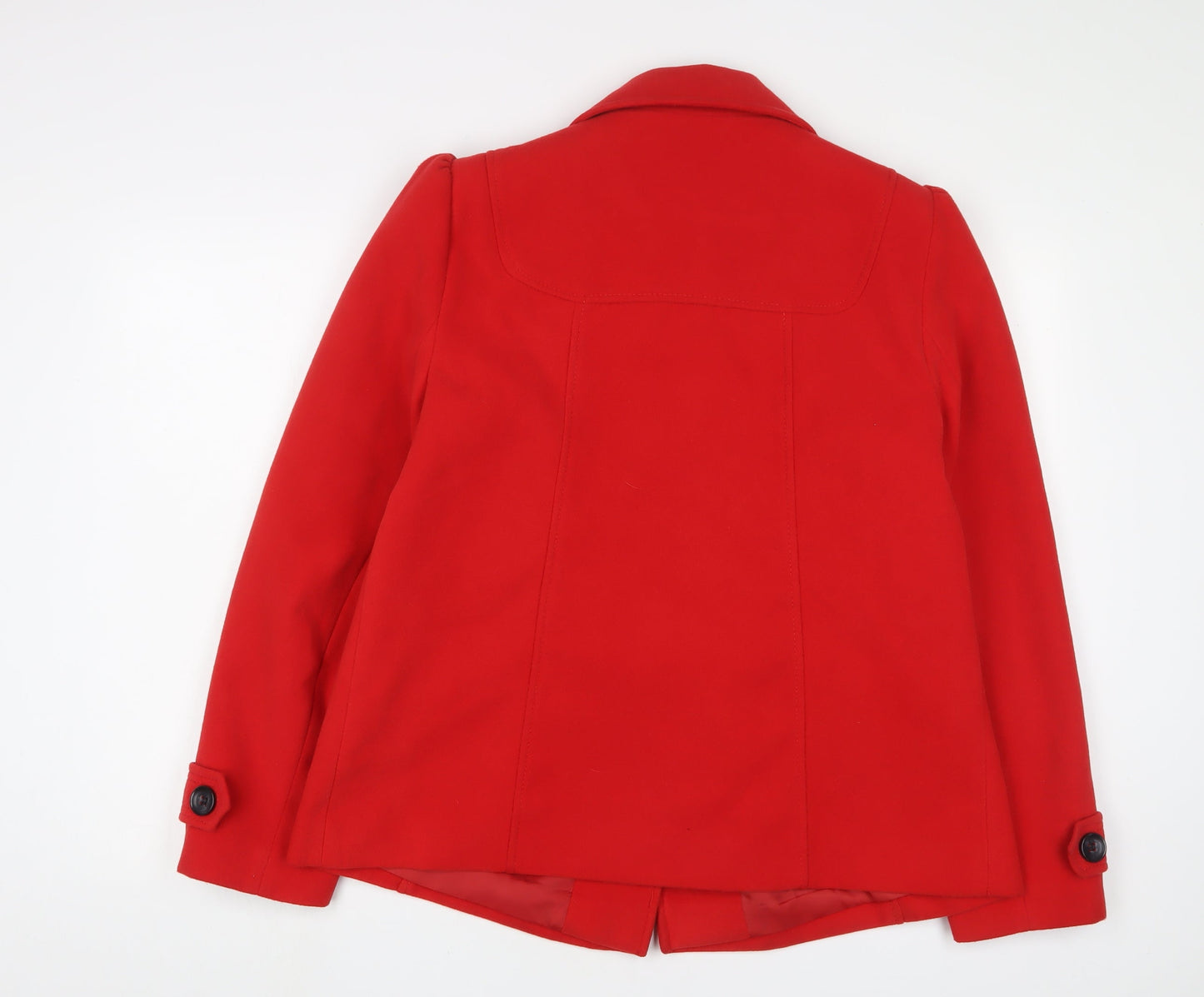 BHS Womens Red Jacket Size 16 Button