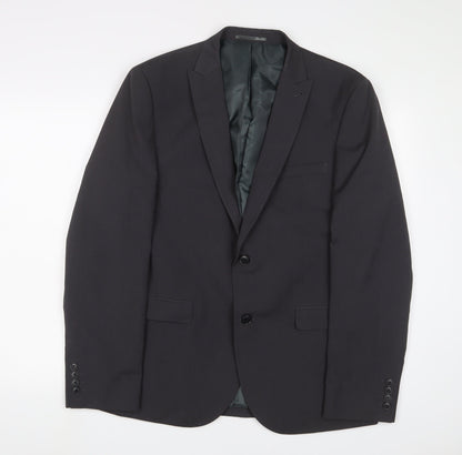 Next Mens Grey Polyester Jacket Suit Jacket Size 42 Regular