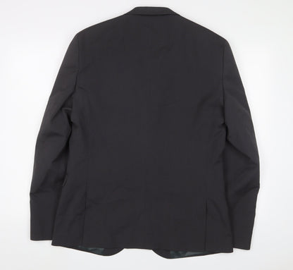 Next Mens Grey Polyester Jacket Suit Jacket Size 42 Regular