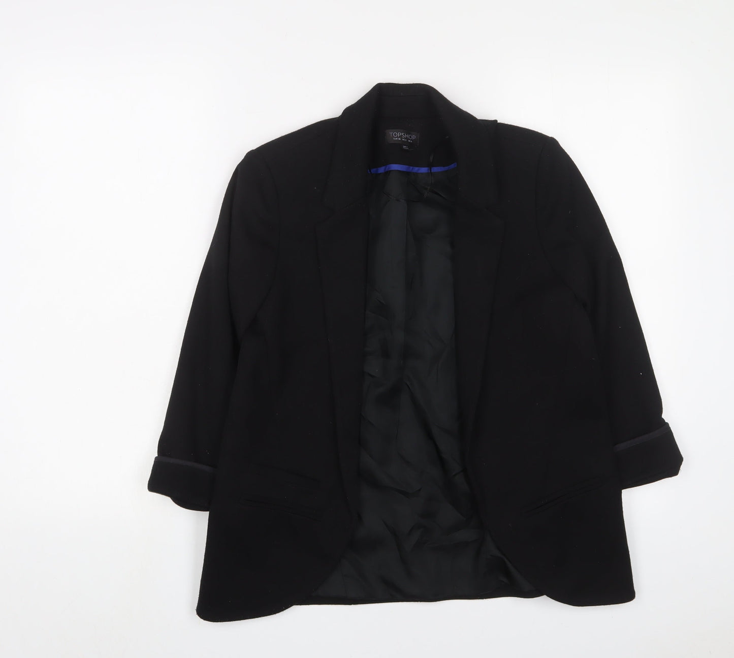 Topshop Womens Black Jacket Blazer Size 8