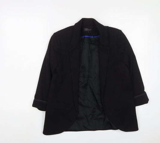 Topshop Womens Black Jacket Blazer Size 8