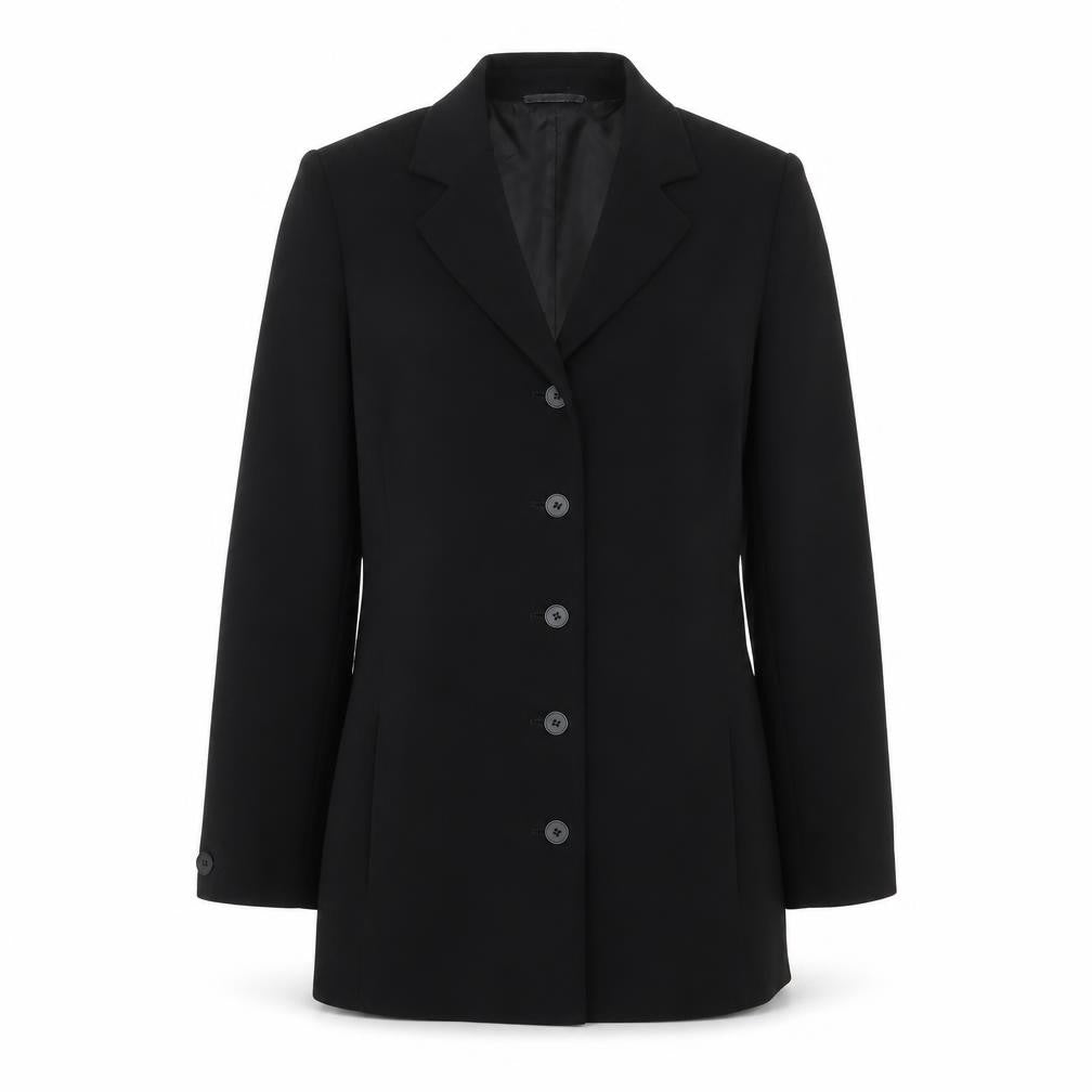 Yessica Womens Black Jacket Blazer Size 10 Button