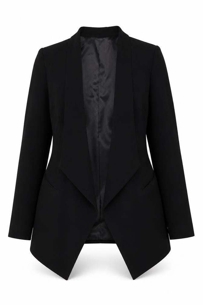 Together Womens Black Jacket Blazer Size 14 - Open