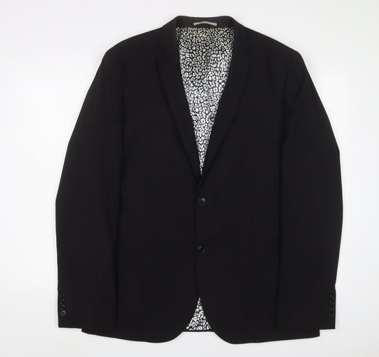 NEXT Mens Blue Polyester Jacket Suit Jacket Size 46 Regular