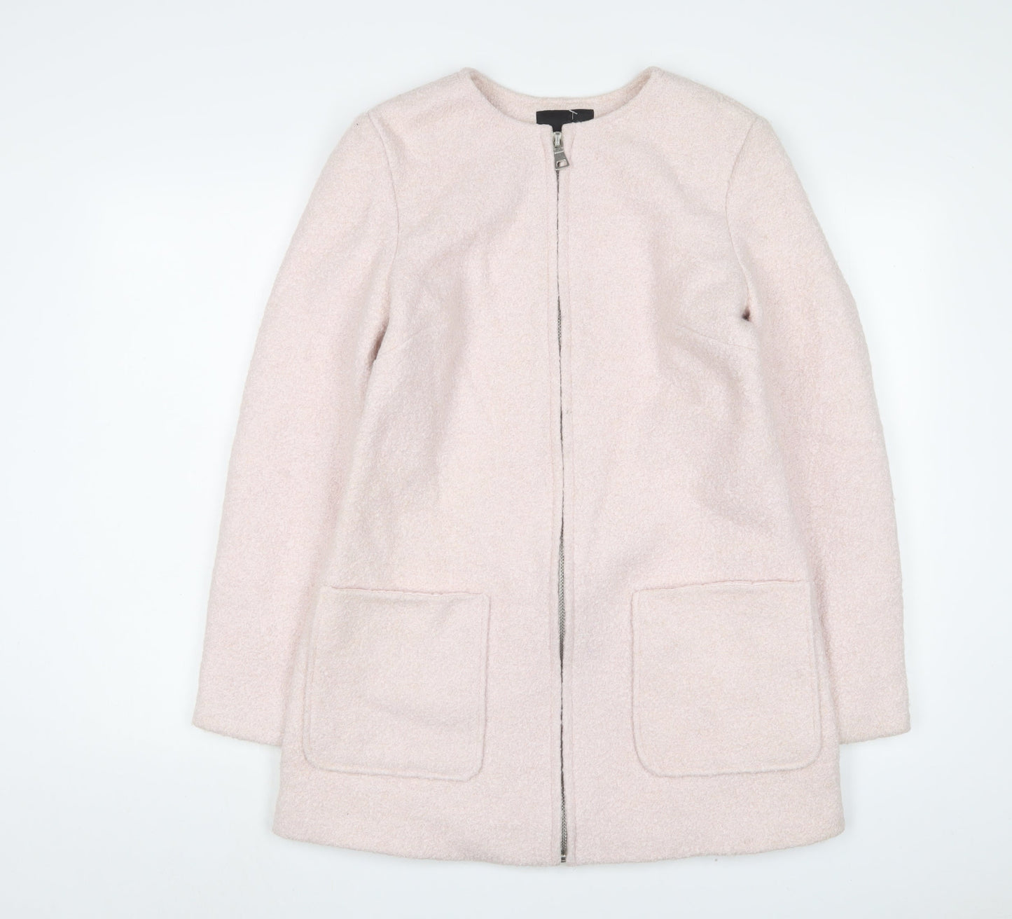 New Look Womens Pink Jacket Size 12 Zip