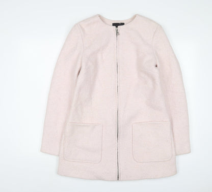 New Look Womens Pink Jacket Size 12 Zip