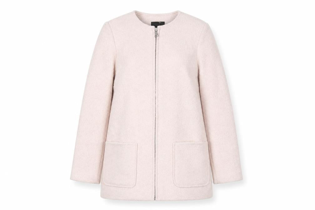 New Look Womens Pink Jacket Size 12 Zip
