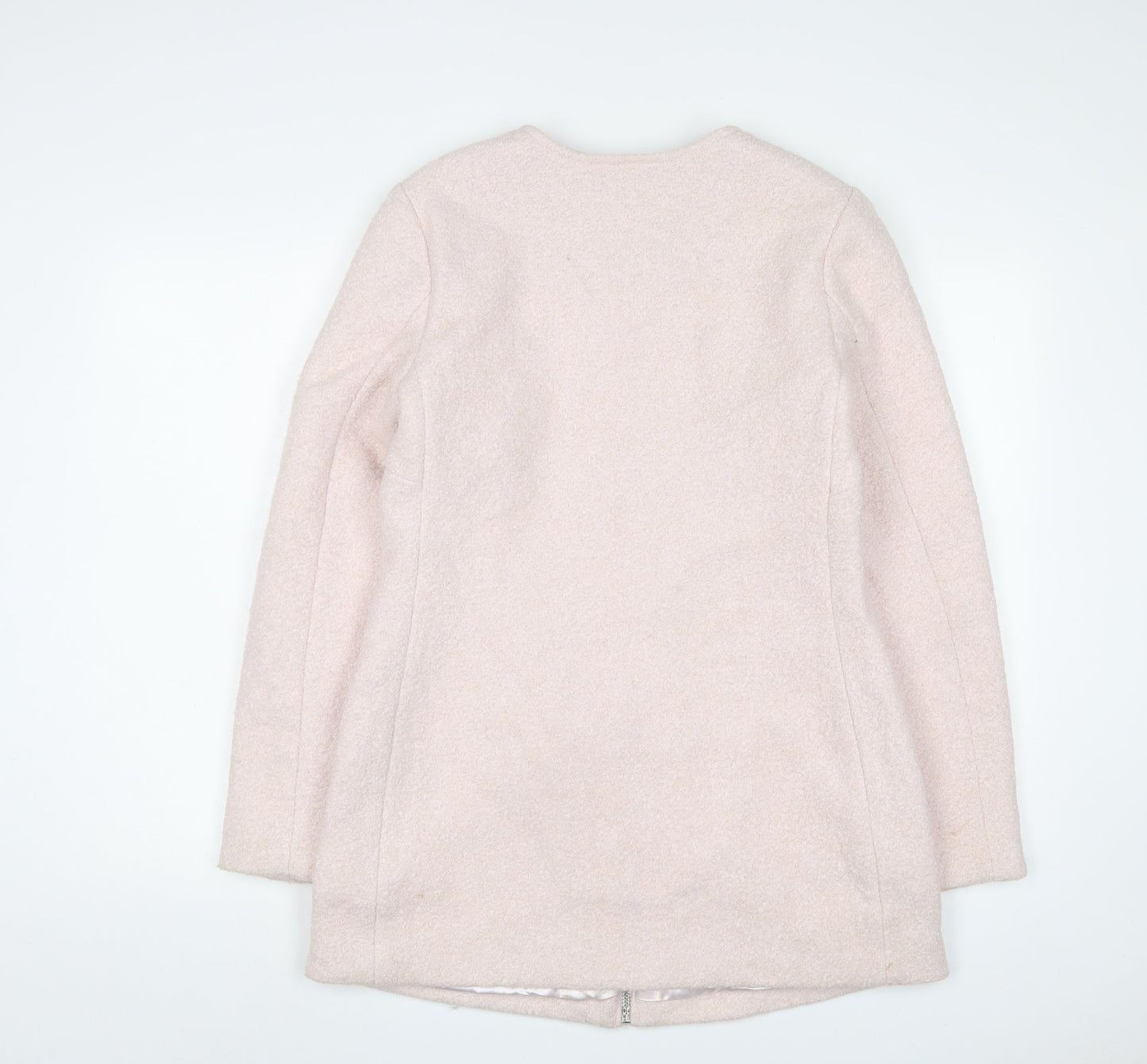 New Look Womens Pink Jacket Size 12 Zip