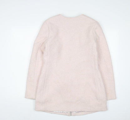 New Look Womens Pink Jacket Size 12 Zip