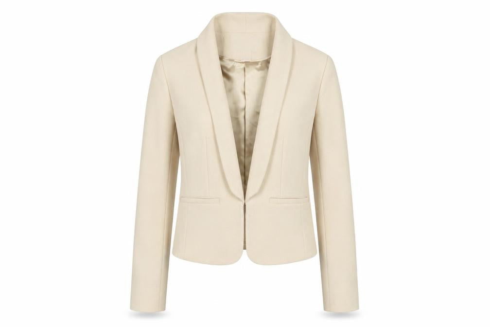 Love 21 Womens Beige Jacket Blazer Size XS Hook & Eye