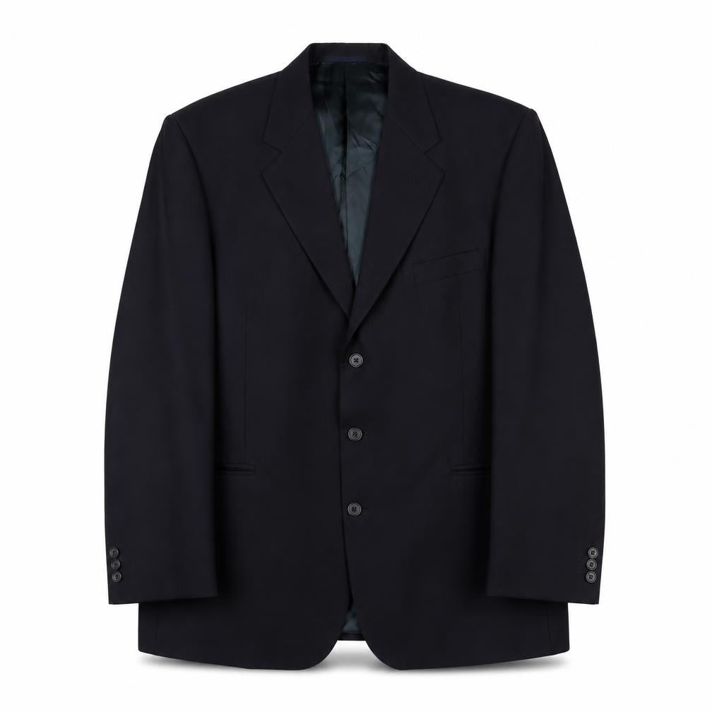 Aubrey Mens Blue Wool Jacket Suit Jacket Size 44 Regular
