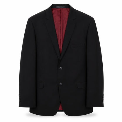 PerformanceSuits Mens Black Wool Jacket Suit Jacket Size 44 Regular