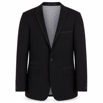 Skopes Mens Black Polyester Jacket Suit Jacket Size 36 Regular