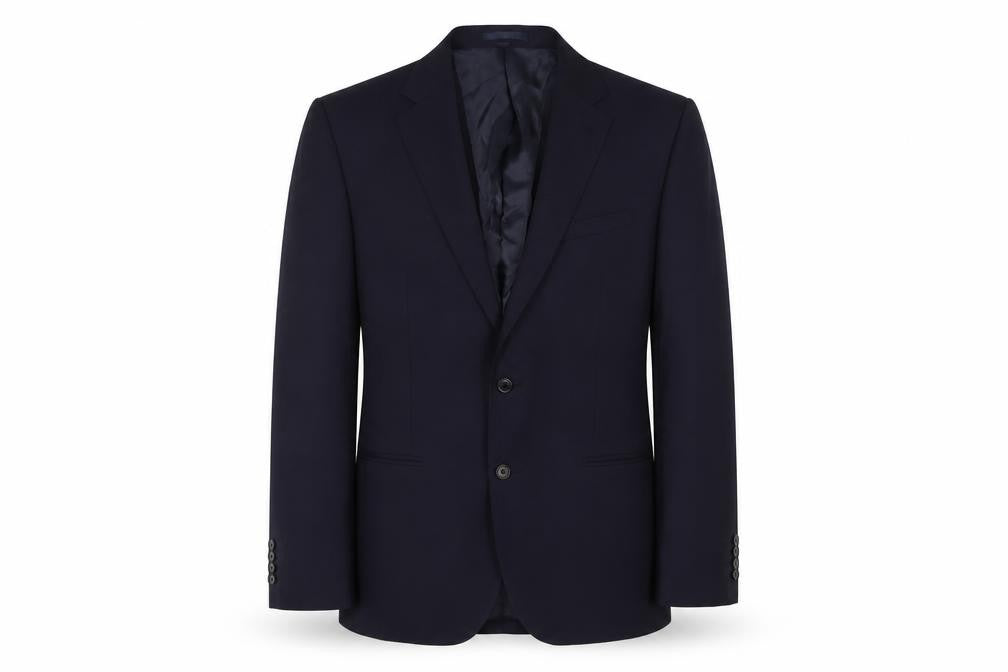 Marks & Spencer Mens Blue Wool Jacket Suit Jacket Size 42 Regular