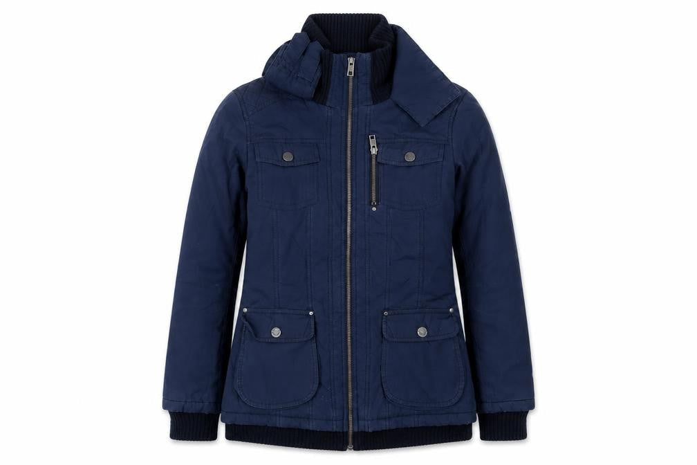 Madame Womens Blue Jacket Size 8 Zip