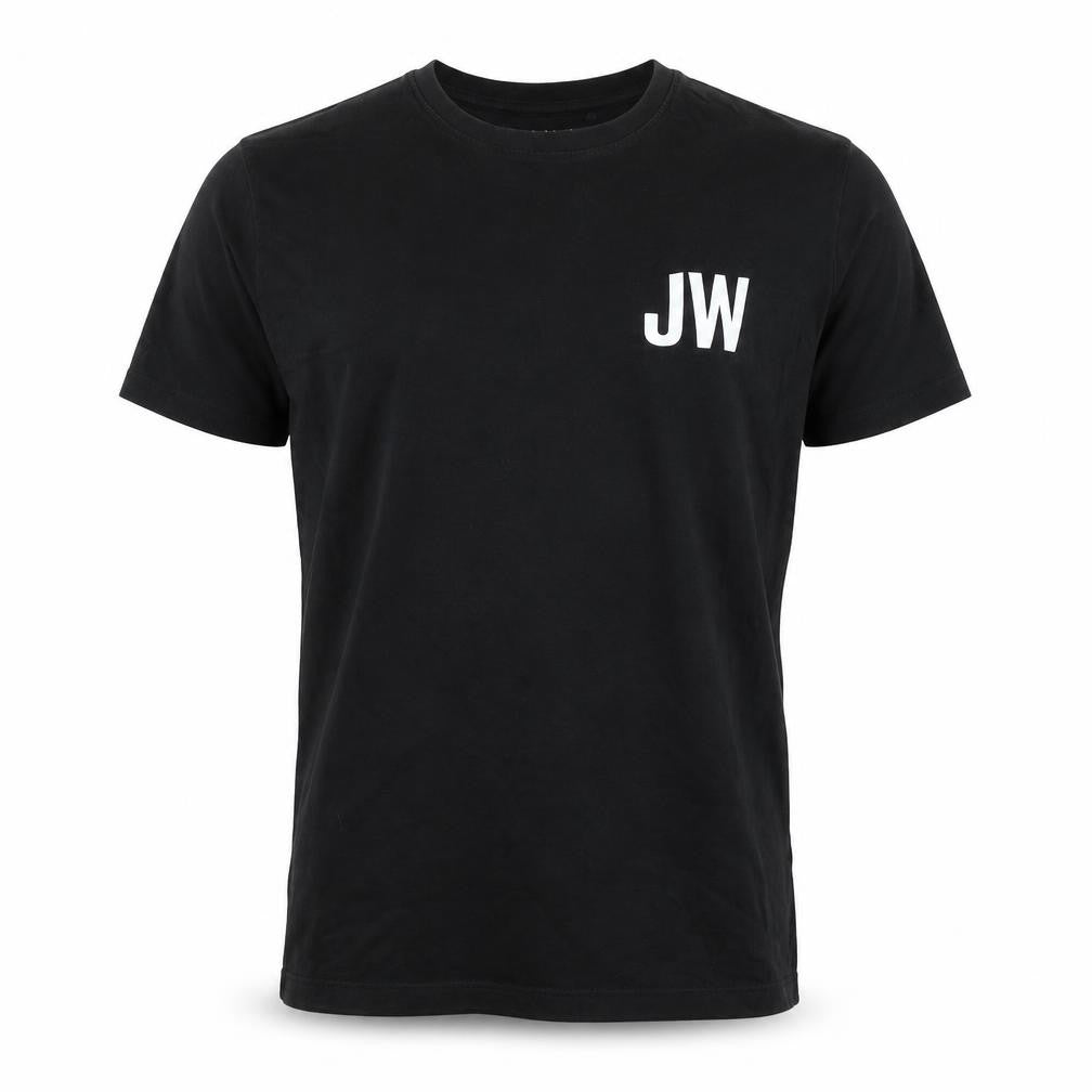 Jack Wills Mens Black Cotton T-Shirt Size S Crew Neck - Logo