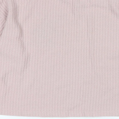 Preloved Disney Womens Pink Crew Neck Polyester Pullover Jumper Size XS - Logo - Thumper - Label