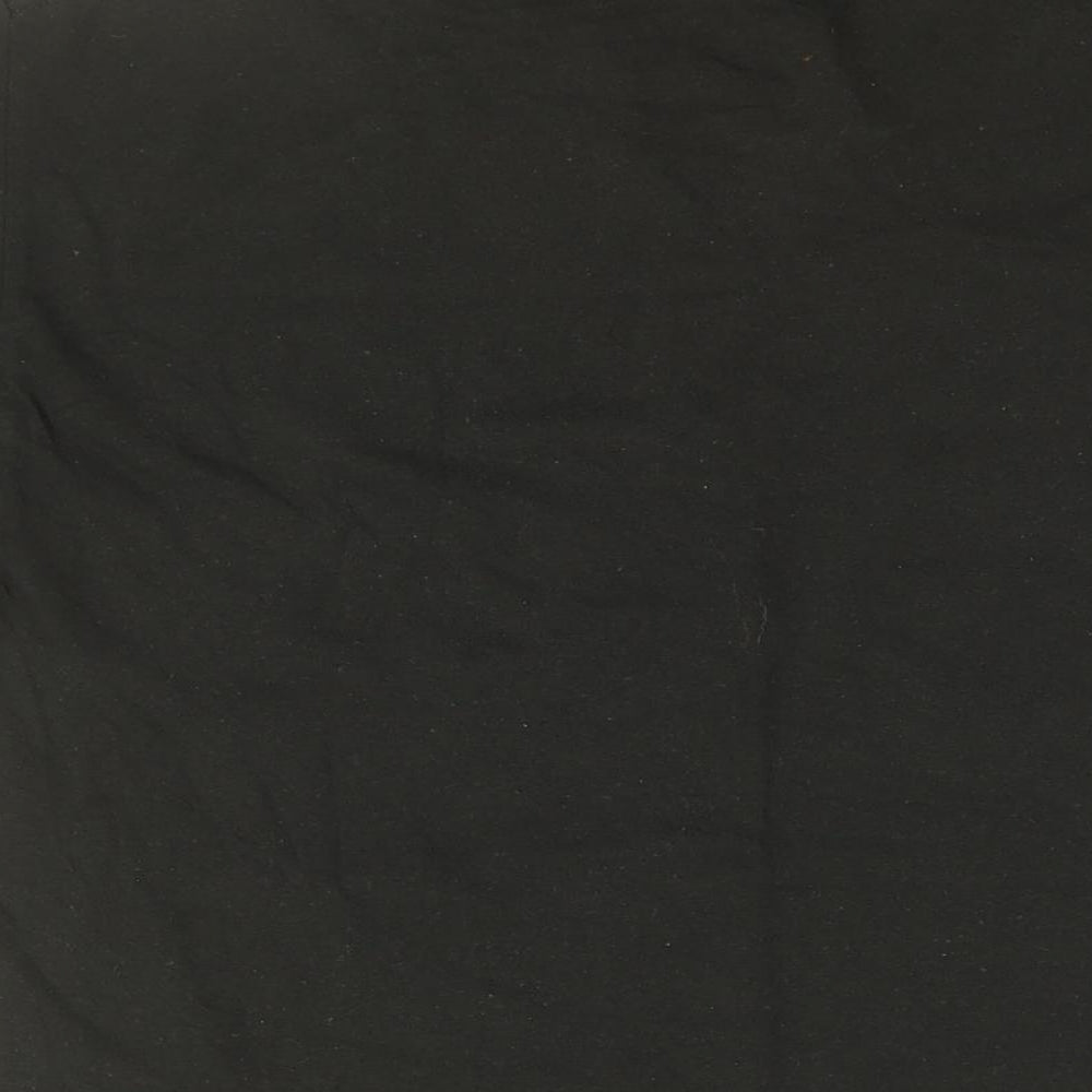 Gildan Mens Black Cotton T-Shirt Size M Round Neck - Ferodo
