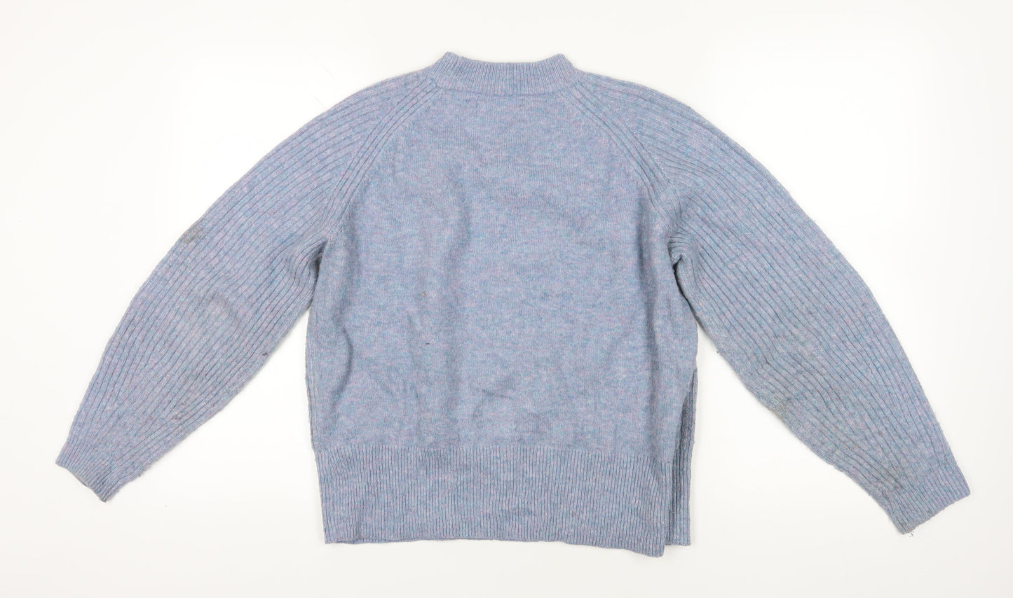 Marks and Spencer Blue Acrylic Jumper, M, Crew Neck