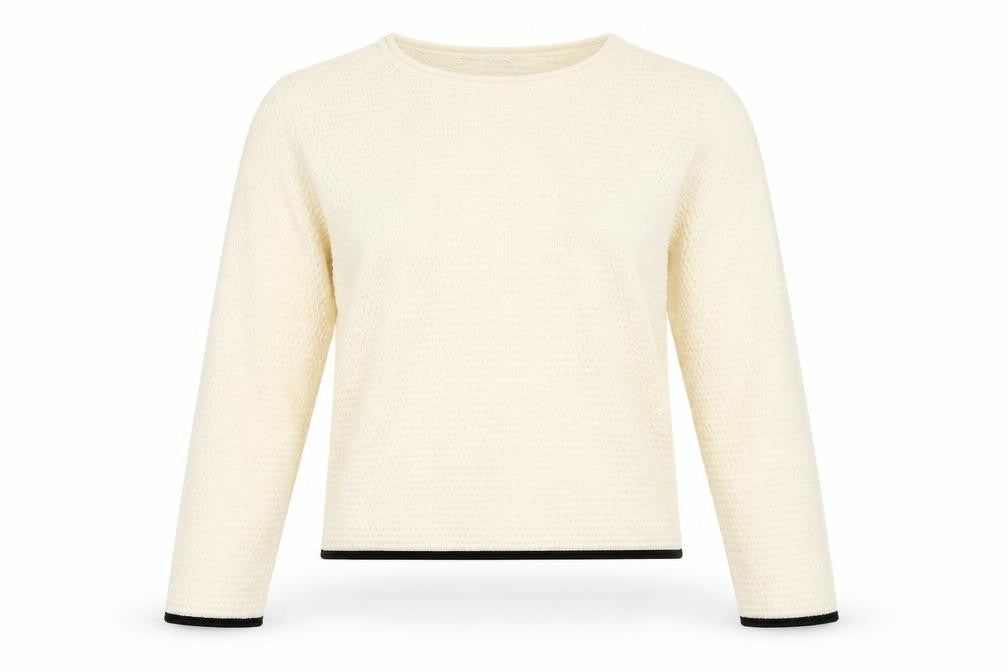 Marks & Spencer Ivory Knit Jumper Crew Neck S